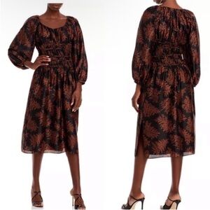 Rebecca Taylor Arden Fern silk Dress SZ SMALL